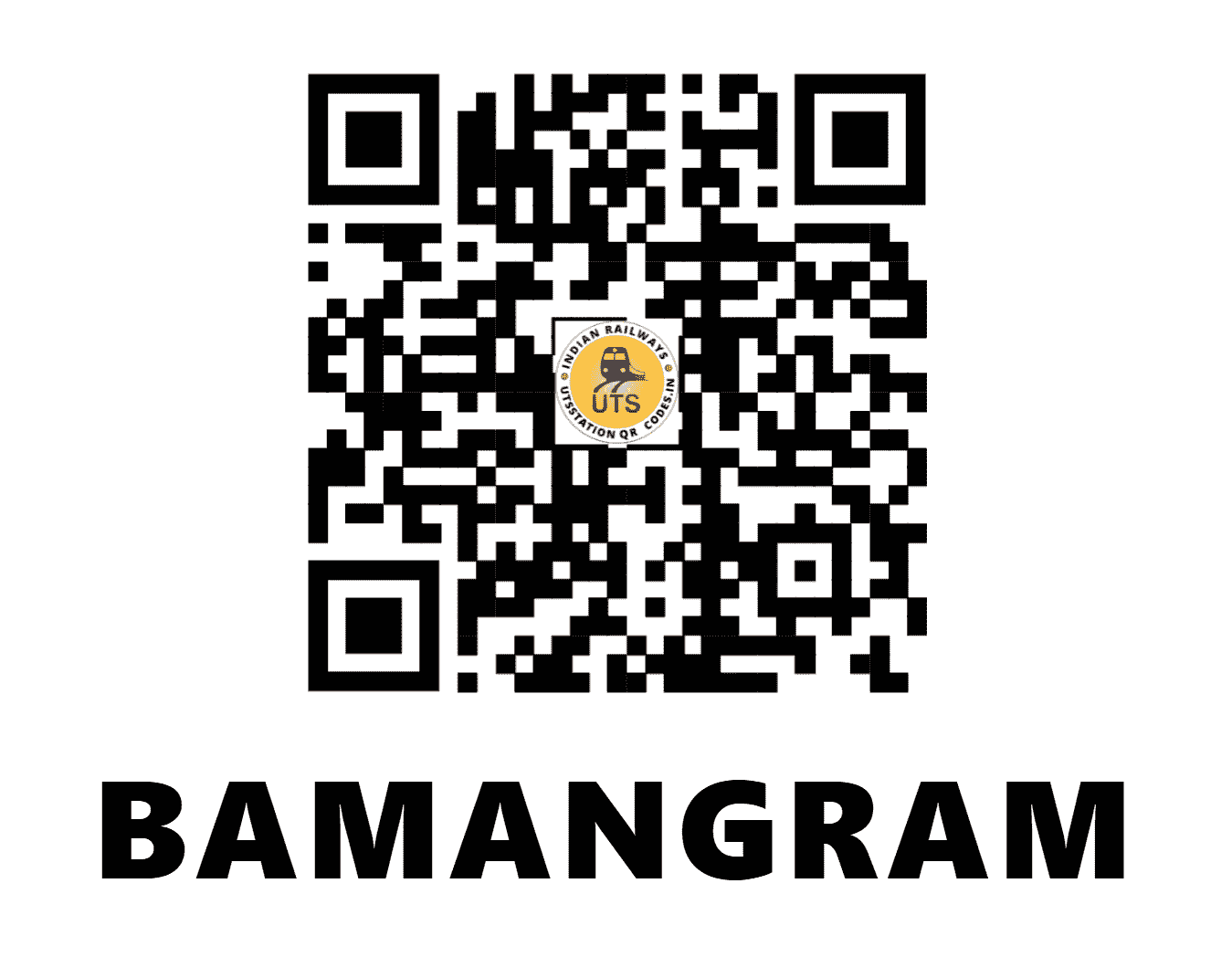 UTS QR Code for BAMANGRAM - BMGR - NF (WEST BENGAL)